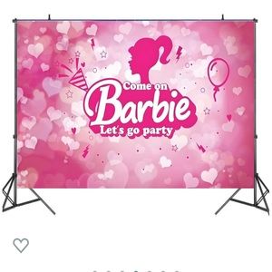 Barbie Theme Birthday Photo Background party